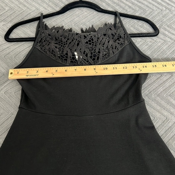 Free People Stretch Lace Trim Sleeveless Fit & Flare Dress - Picture 7 of 9